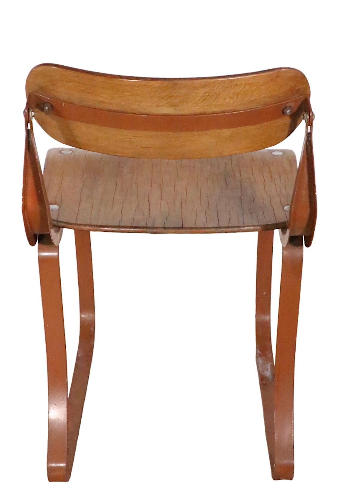 Mid-20th Century Art Deco Health Chair by Herman Sperlich for The Ironrite Corp. circa 1930's