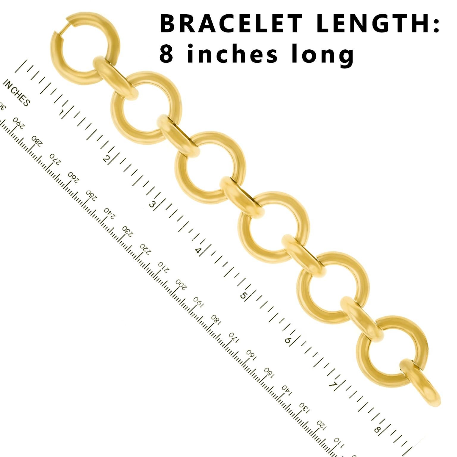 Art Deco Heavy Gold Bracelet 1