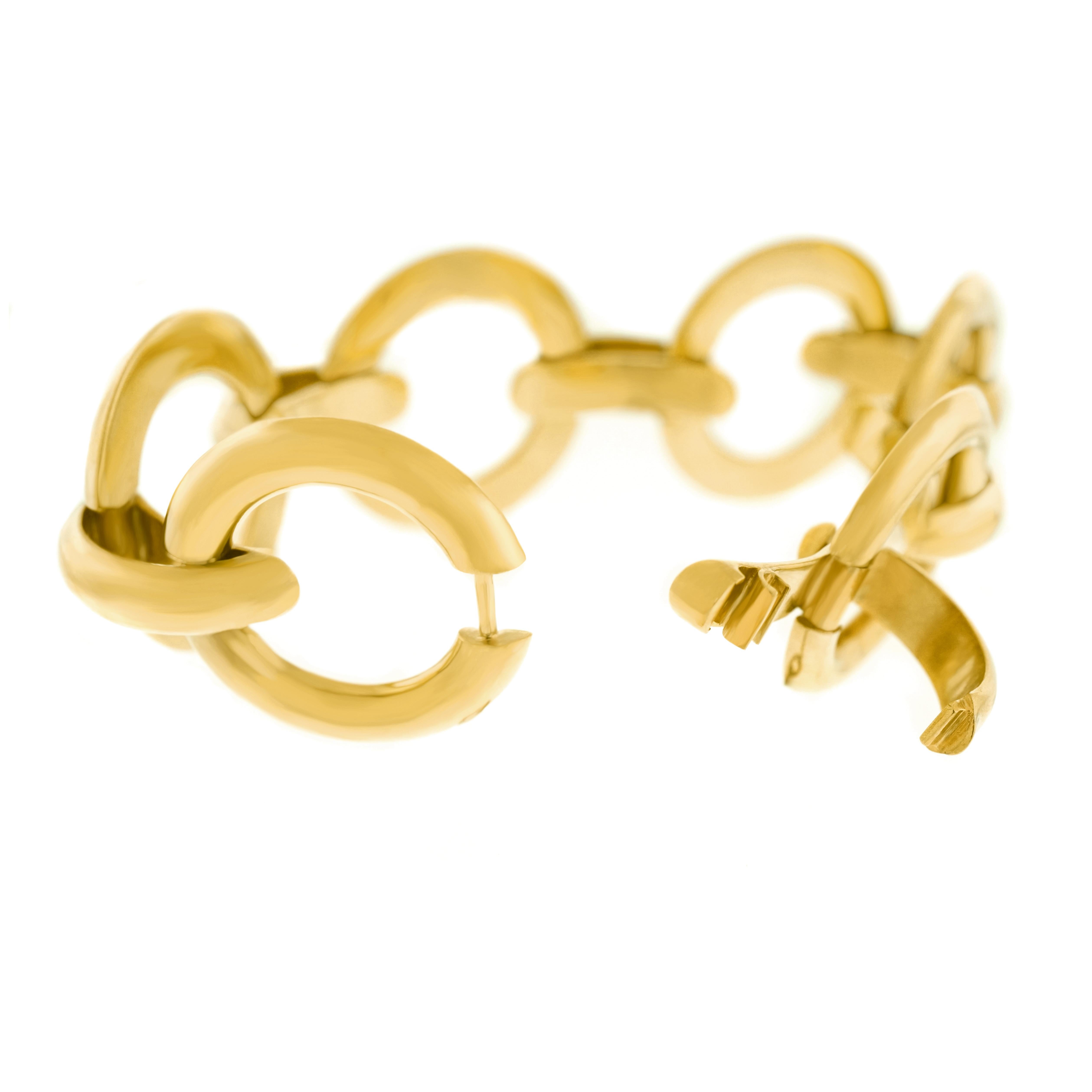 Art Deco Heavy Gold Bracelet 2