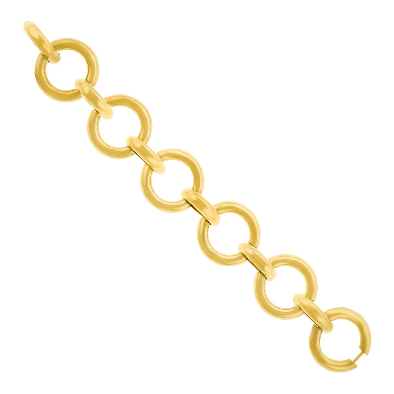Art Deco Heavy Gold Bracelet
