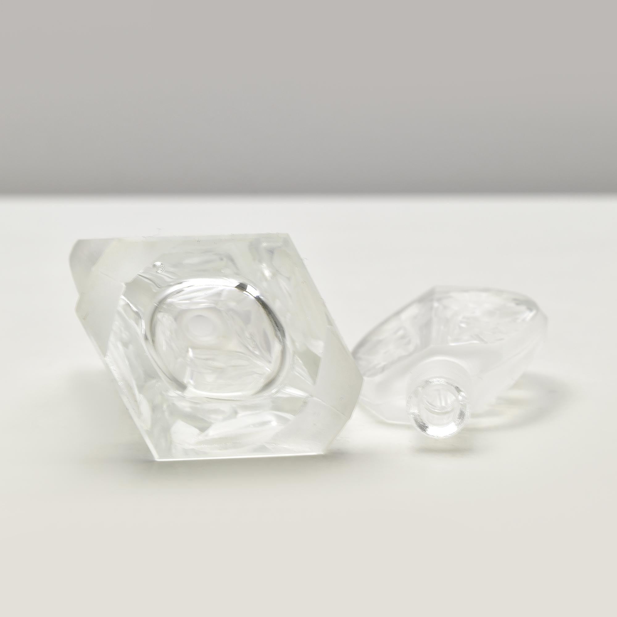 Verre Flacon de parfum en taille-douce Art Déco Heinrich Hoffmann en vente