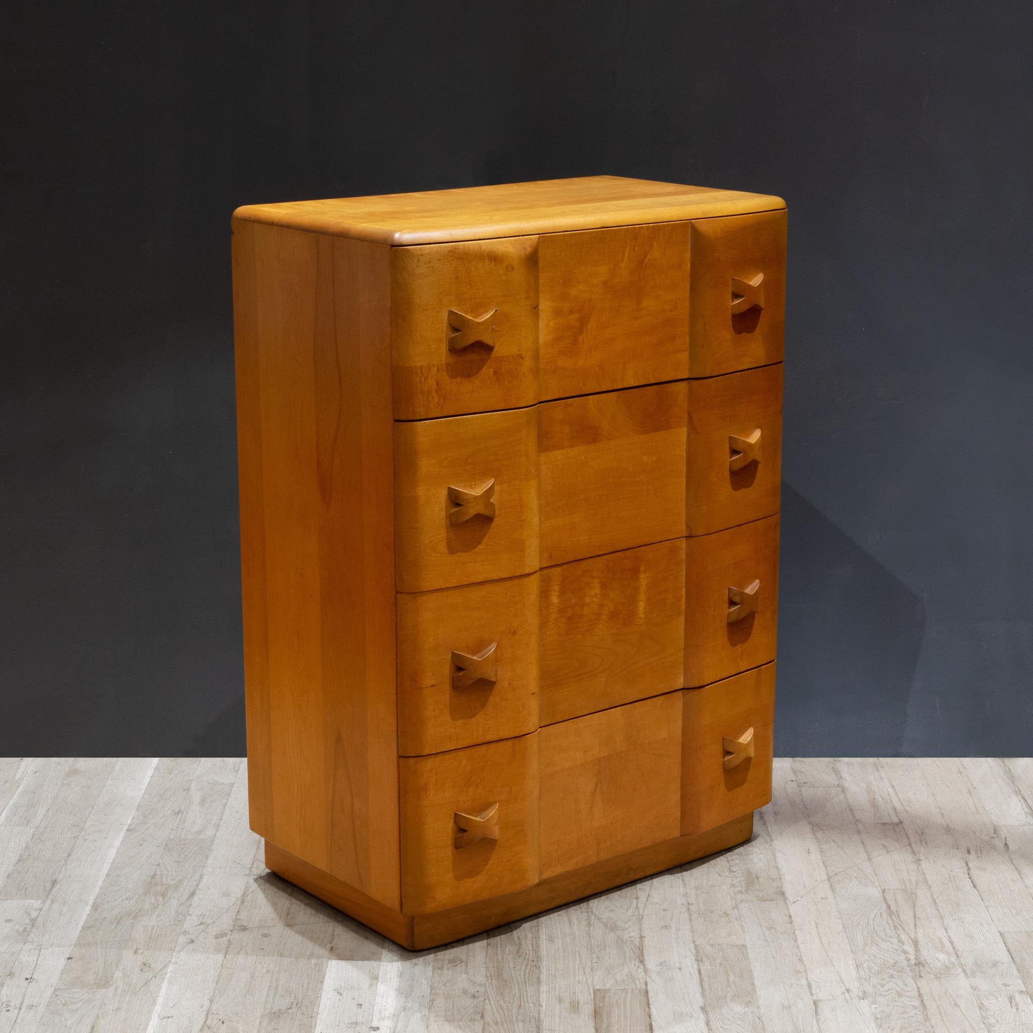 American Art Deco Heywood Wakefield Rio Dresser c.1940