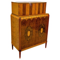 Art Deco High-Boy Dresser / Chest of Drawers by Robert W. Irwin, Royal Furniture
