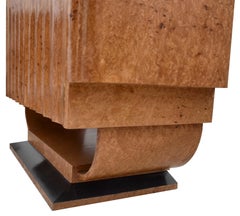 Art Deco High End Matching Pair of U Base Console Sideboard Cabinets, C1930