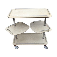 Carro de Bebidas Art Decó de Alto Estilo