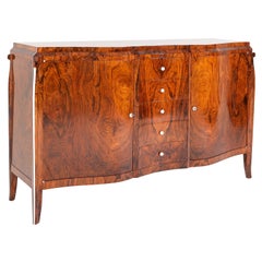 Antique Art Deco Highboard, France, circa 1920