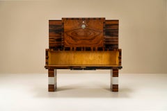 Art Deco Highboard in Macassar Ebony, Italy, 1950s