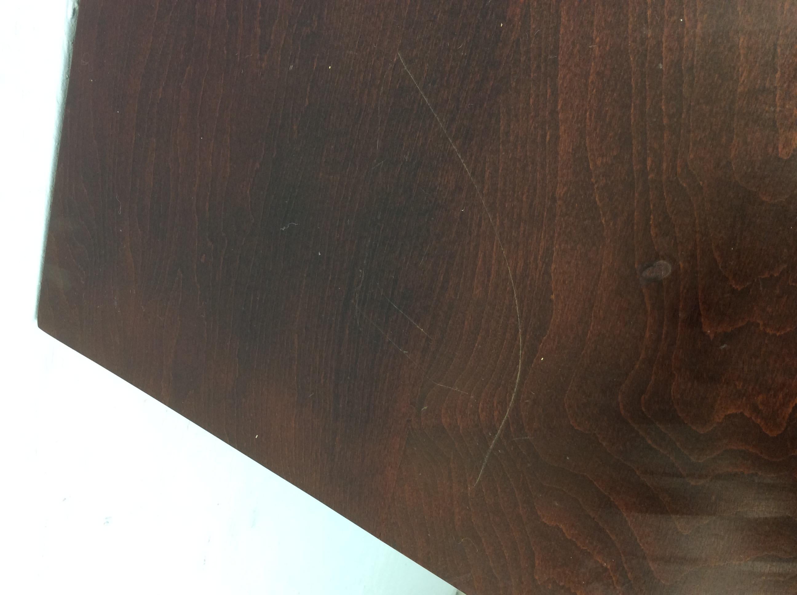 Legno Art Deco Highboy Dresser with Unique Curved Drawer Fronts in vendita