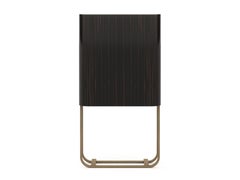 Art Deco His Bar Cabinet Made With Ebony and Brass, Handmade by Stylish Club