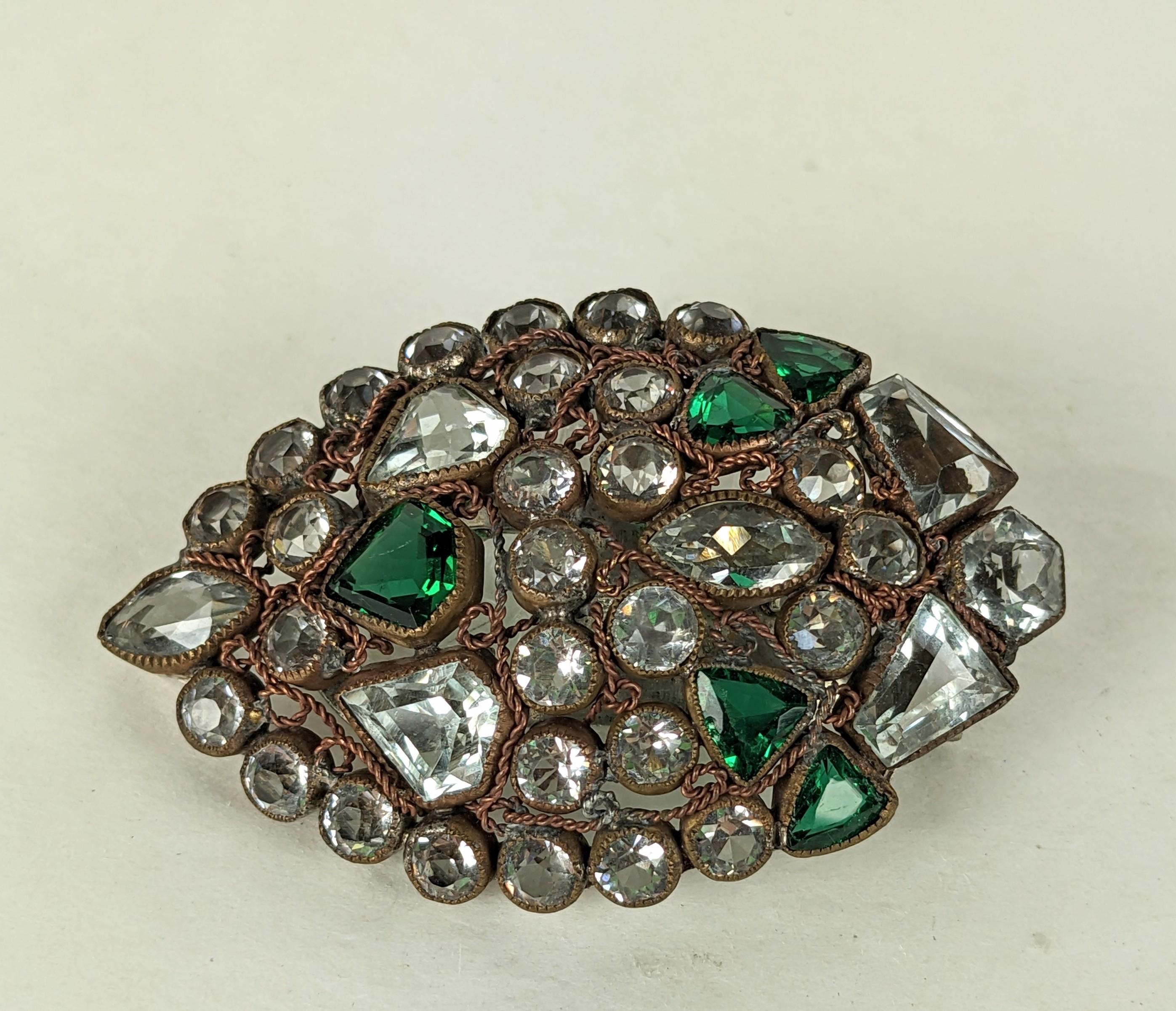 Women's Art Deco Hobe Jeweled Clip For Sale