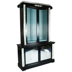 Art Deco Hollywood Regency Lucite Display Cabinet Designed by Lorin Jackson