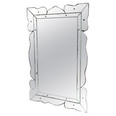 Art Deco Hollywood Regency  Specchio da parete in stile veneziano