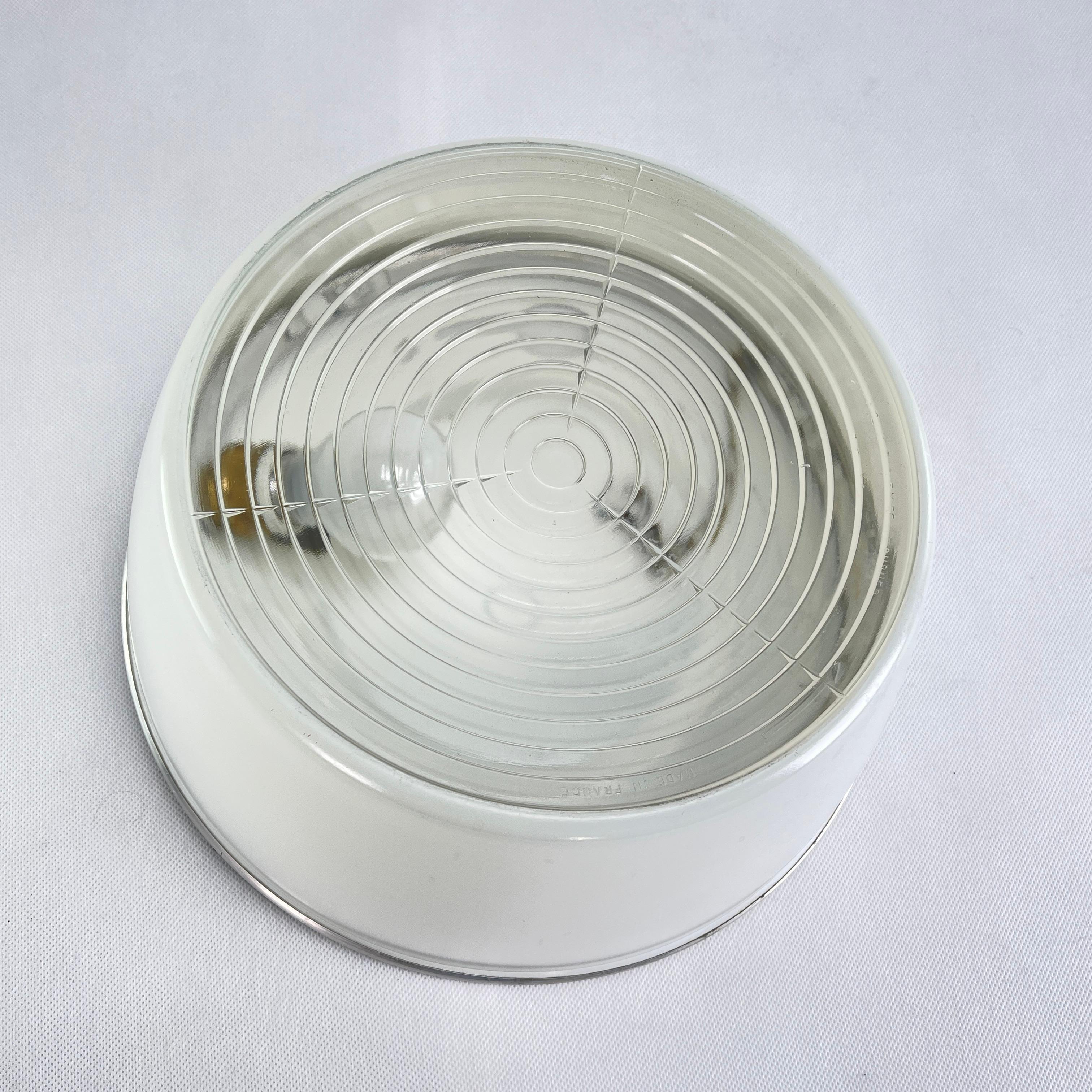 Art Deco Holophane Ceiling Lamp, Flush Mount from France, 1920s In Good Condition In Saarburg, RP