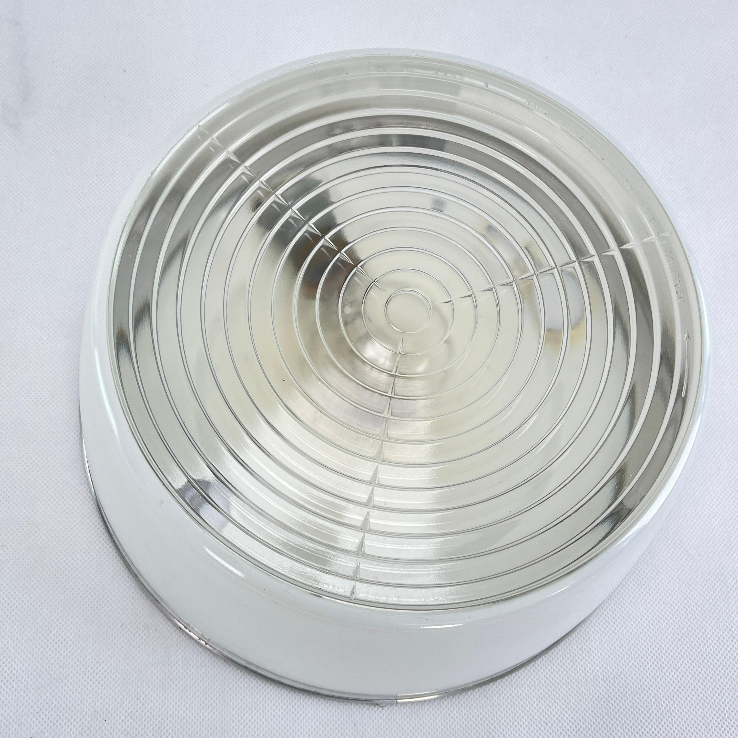 Art Deco Holophane Ceiling Lamp, Flush Mount from France, 1940s In Good Condition For Sale In Saarburg, RP