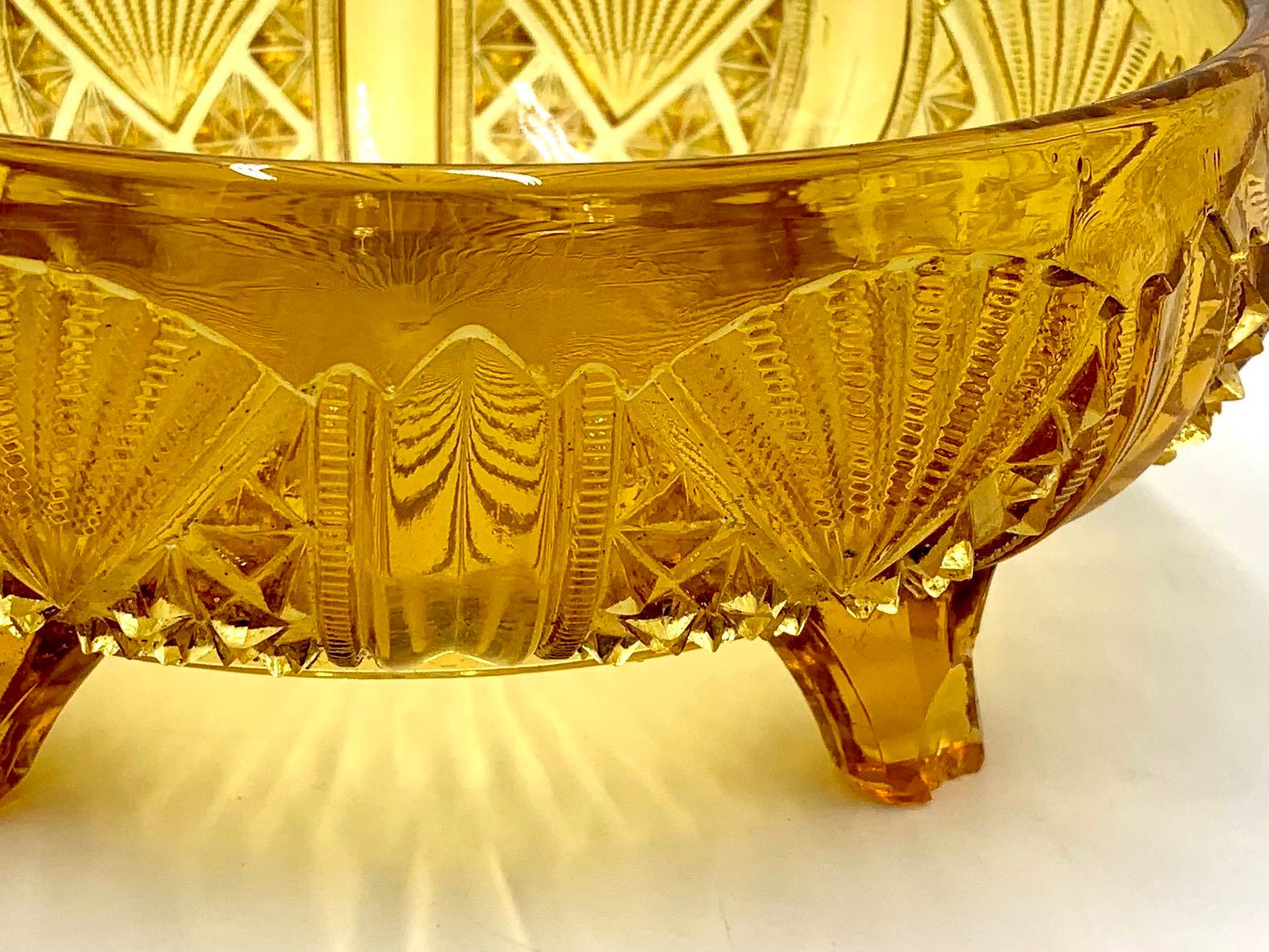 Art Deco Honey Bowl, 1930s In Fair Condition In Chorzów, PL