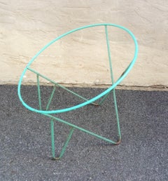 Art Deco Hoop Wrought Iron Chair Bases