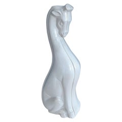 Art Deco Horse Sculpture in Laveno Ceramic, Made in Italy, 1930s
