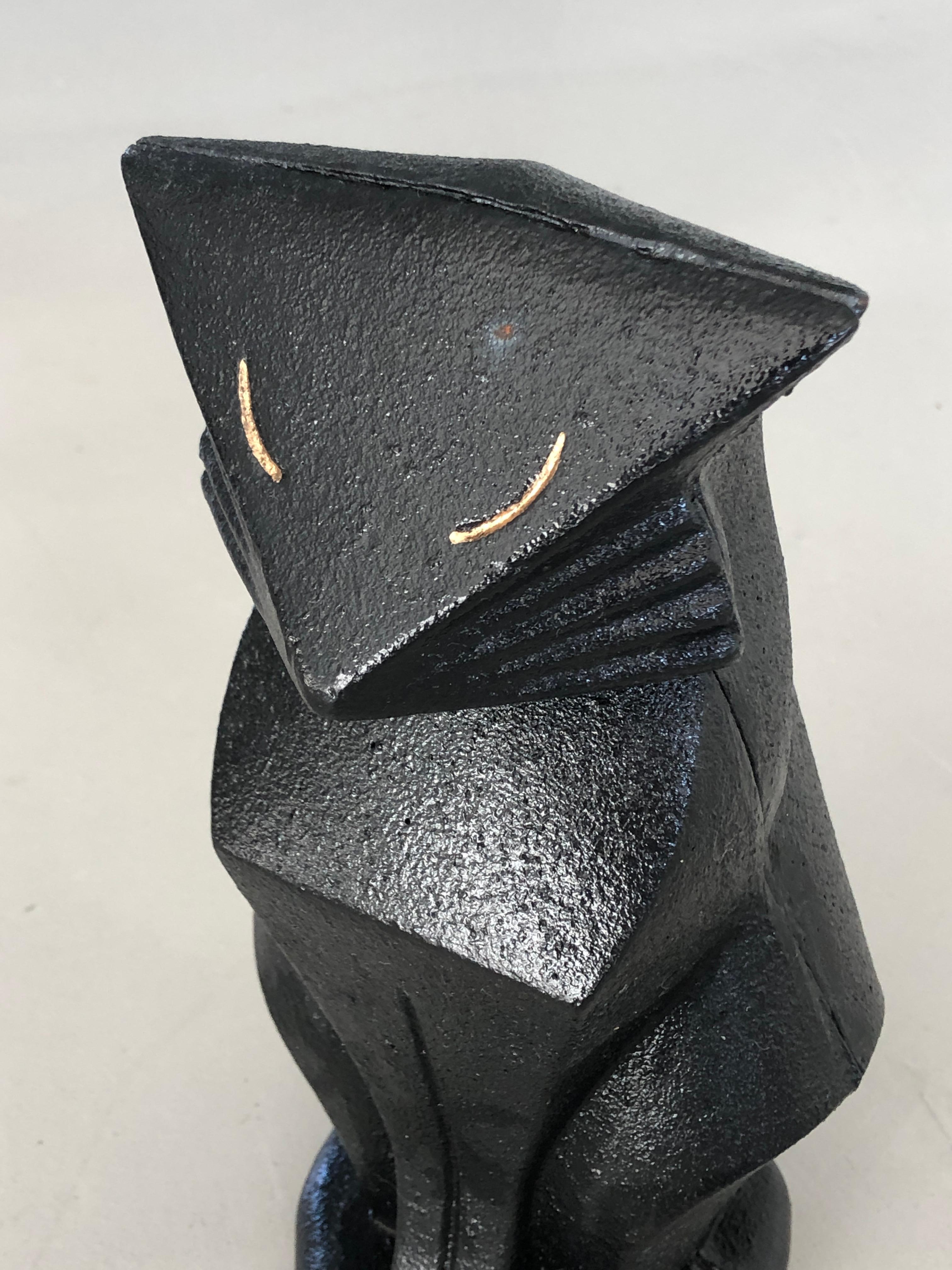 Art deco Hubley Cat cast iron Doorstop 3