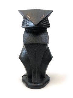 Art deco Hubley Cat cast iron Doorstop