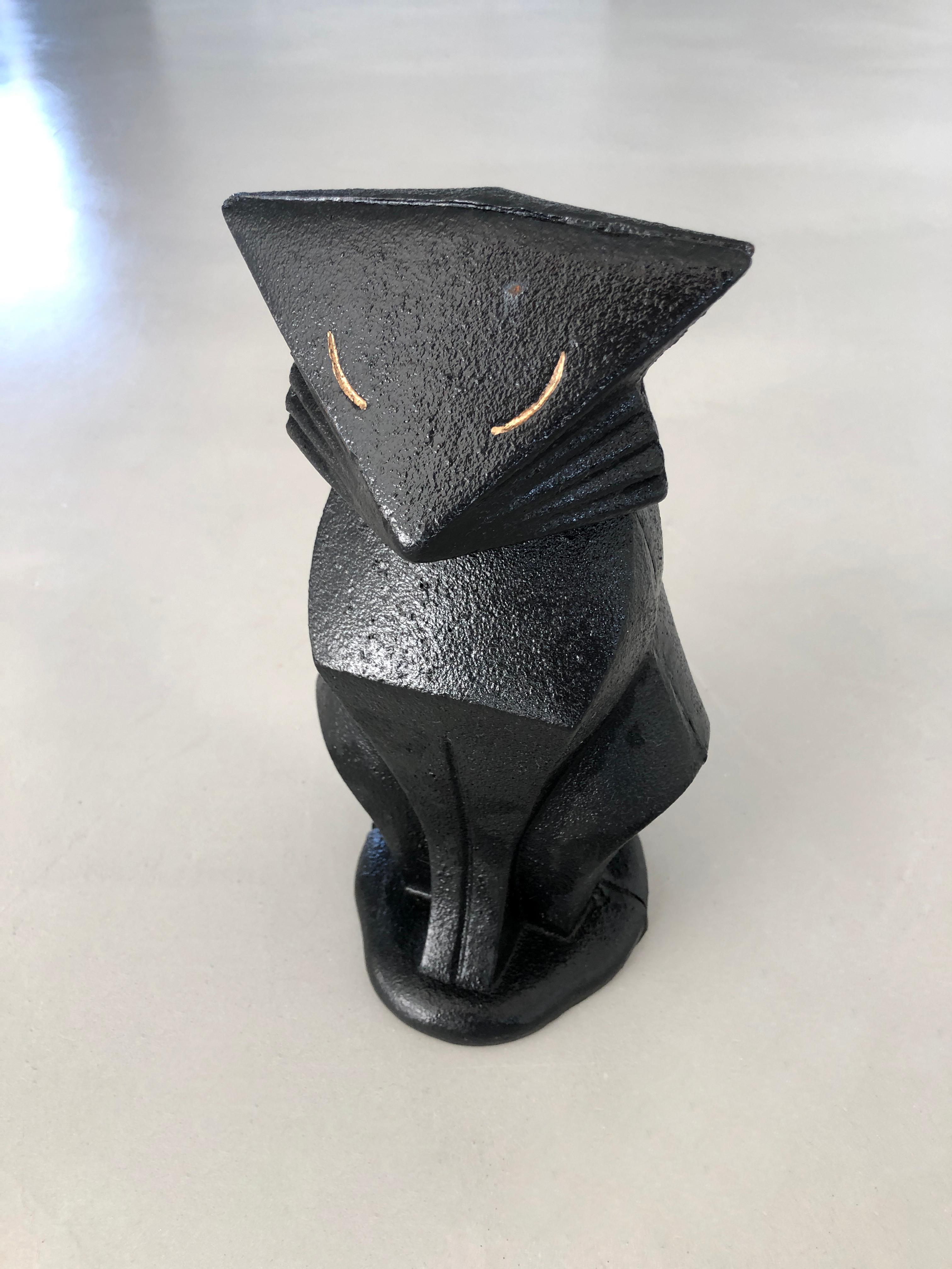 American Art deco Hubley Cat cast iron Doorstop