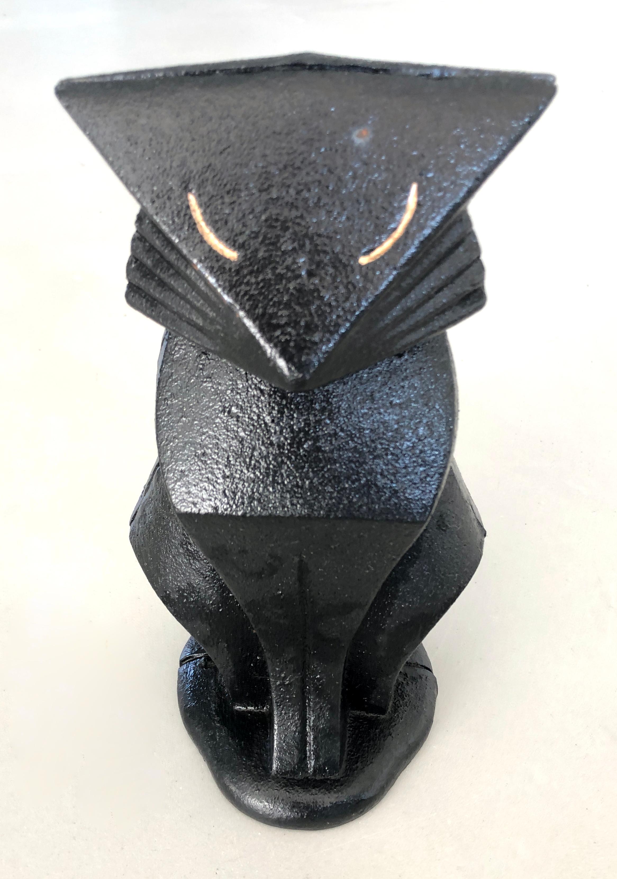 Cast Art deco Hubley Cat cast iron Doorstop