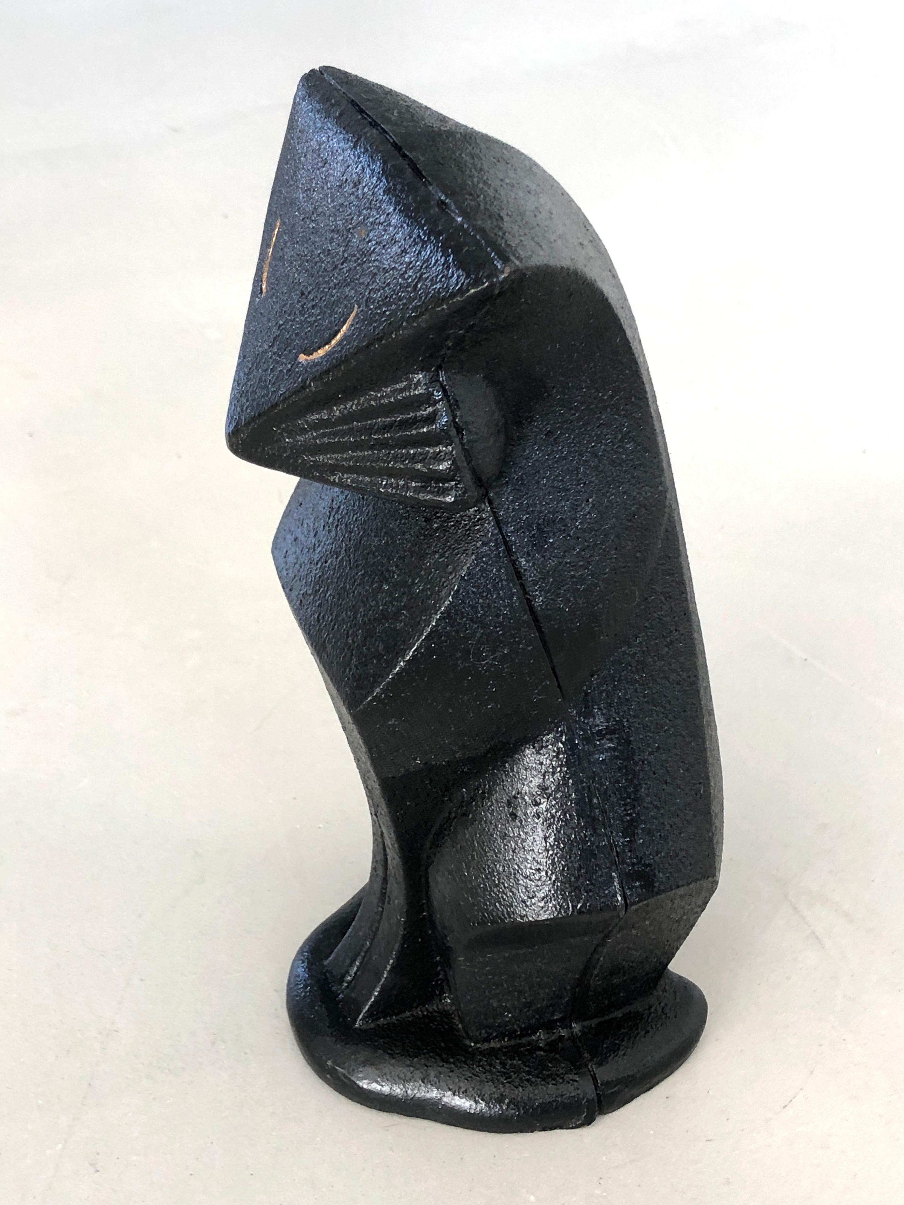 Art deco Hubley Cat cast iron Doorstop 1