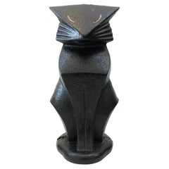Art deco Hubley Cat cast iron Doorstop