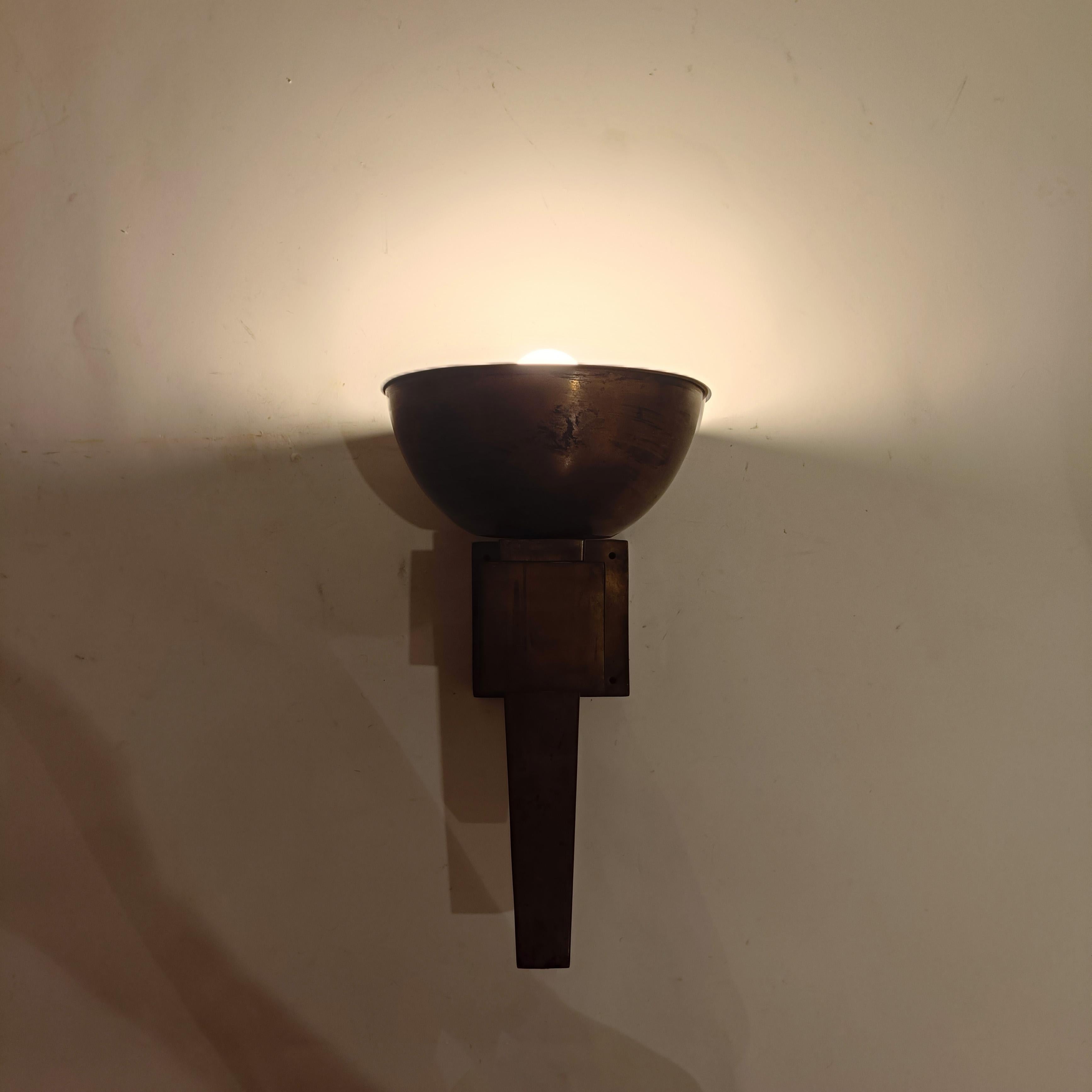Art Deco. Riesige Kupferleuchter, Spanien, 1920er Jahre im Angebot 7