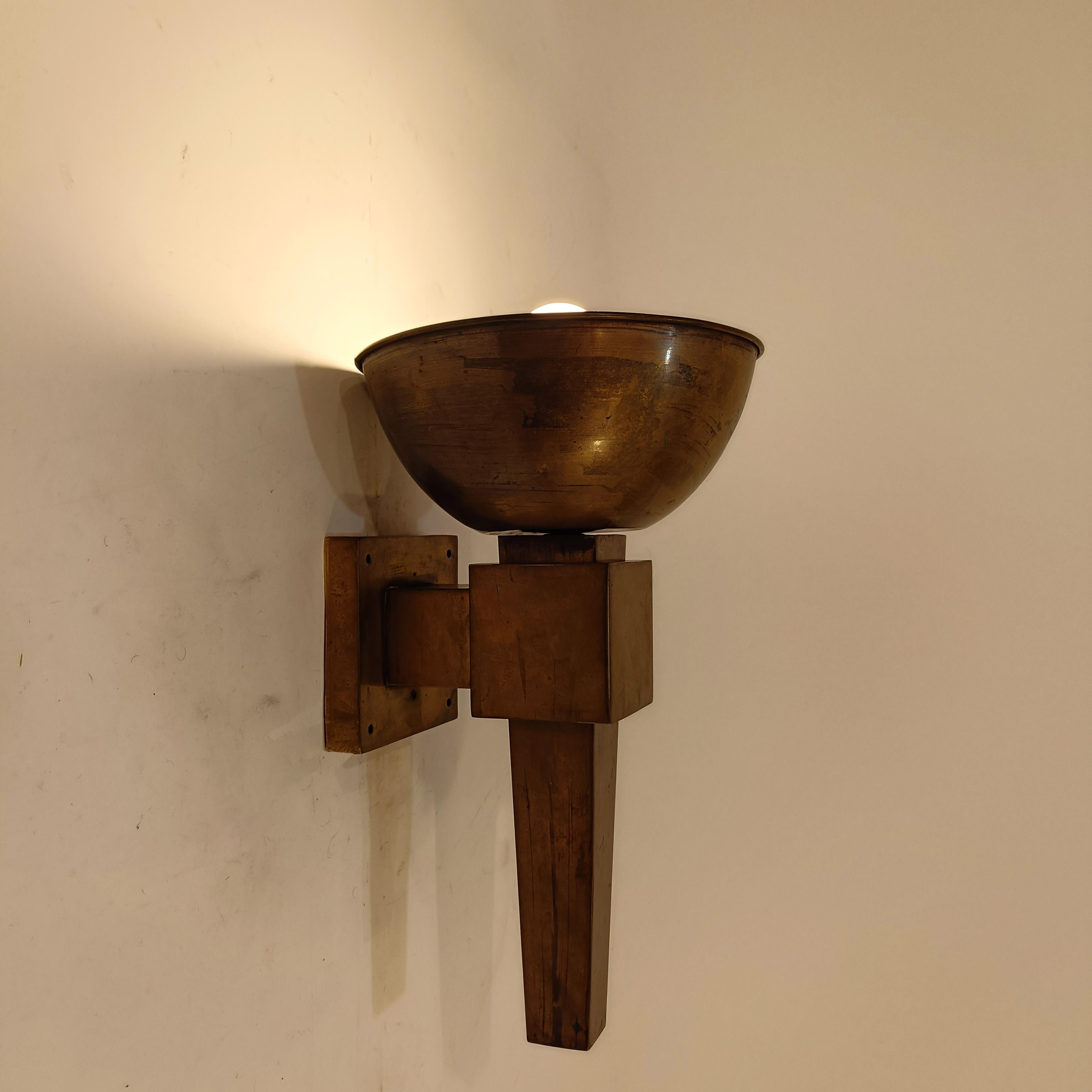 Art Deco. Riesige Kupferleuchter, Spanien, 1920er Jahre im Angebot 8