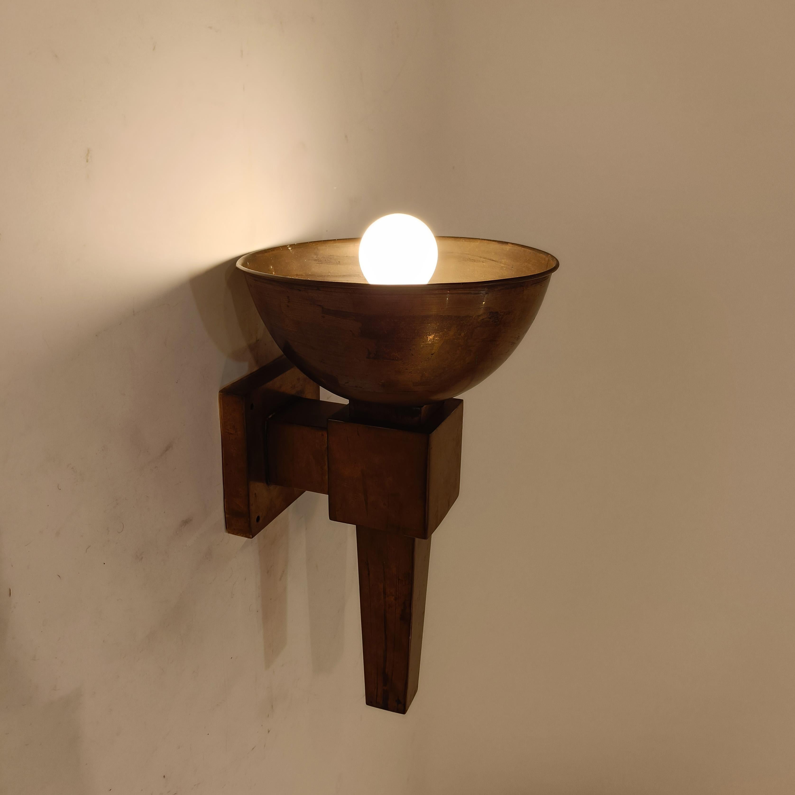 Art Deco. Riesige Kupferleuchter, Spanien, 1920er Jahre im Angebot 9