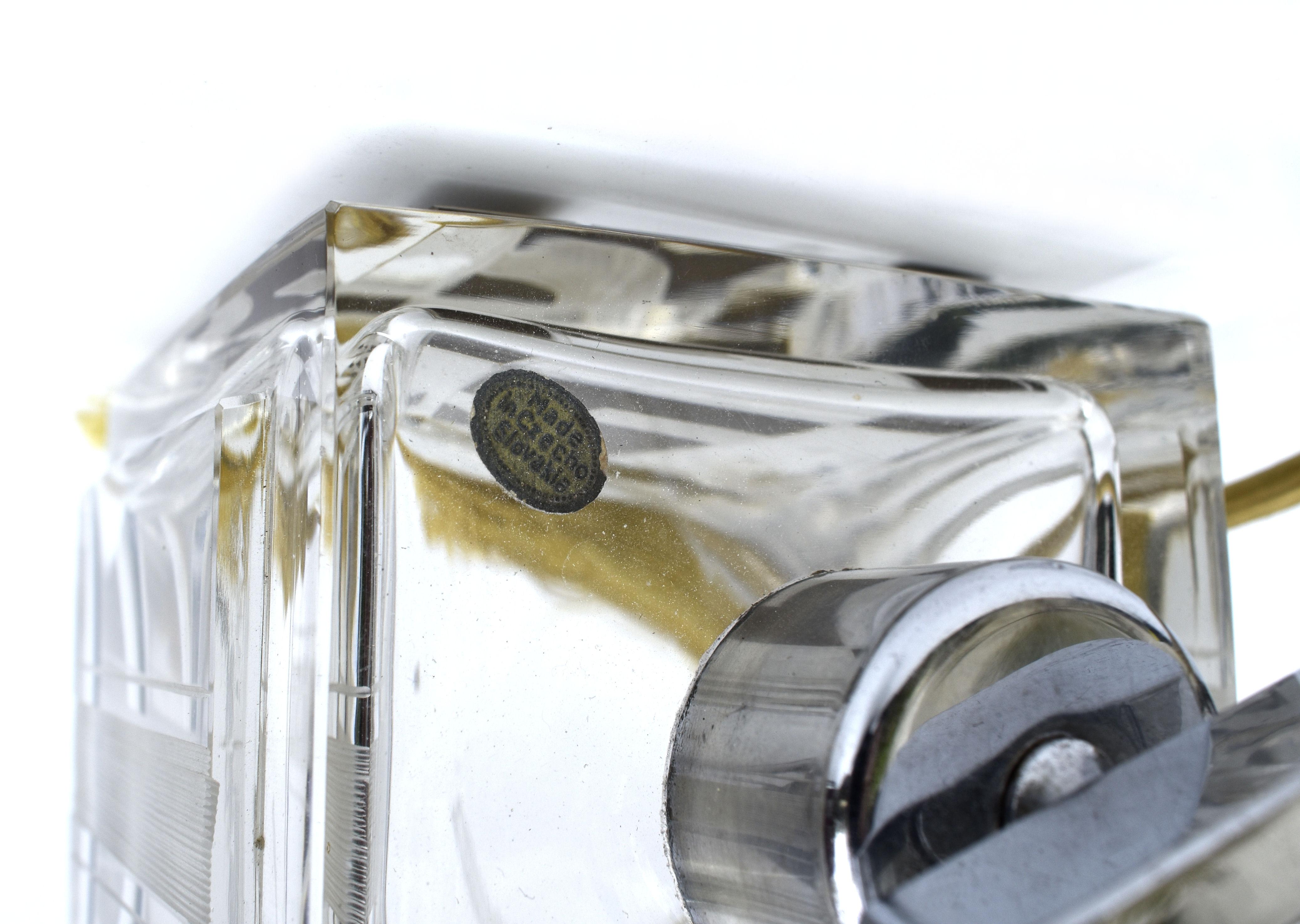 Enorme atomizador de perfume para señoras de cristal checo Art Déco, c1930 en Bueno estado para la venta en Devon, England