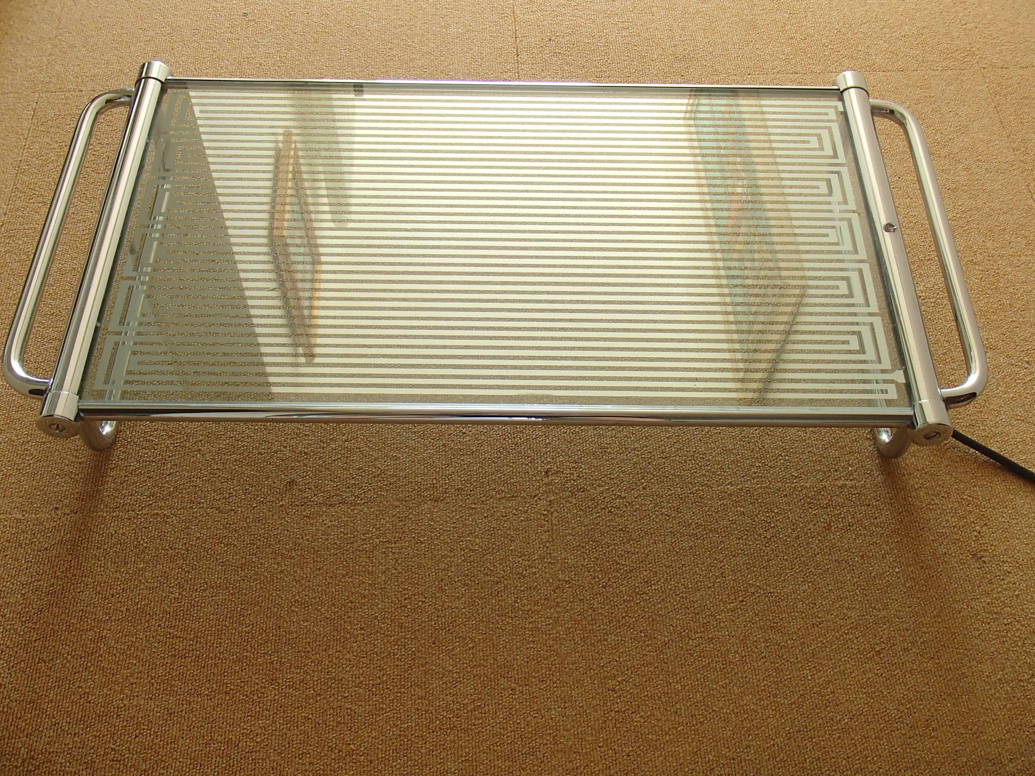 Art Deco Huge Heating Plate Chrome Working Order by The English Electric Company 2