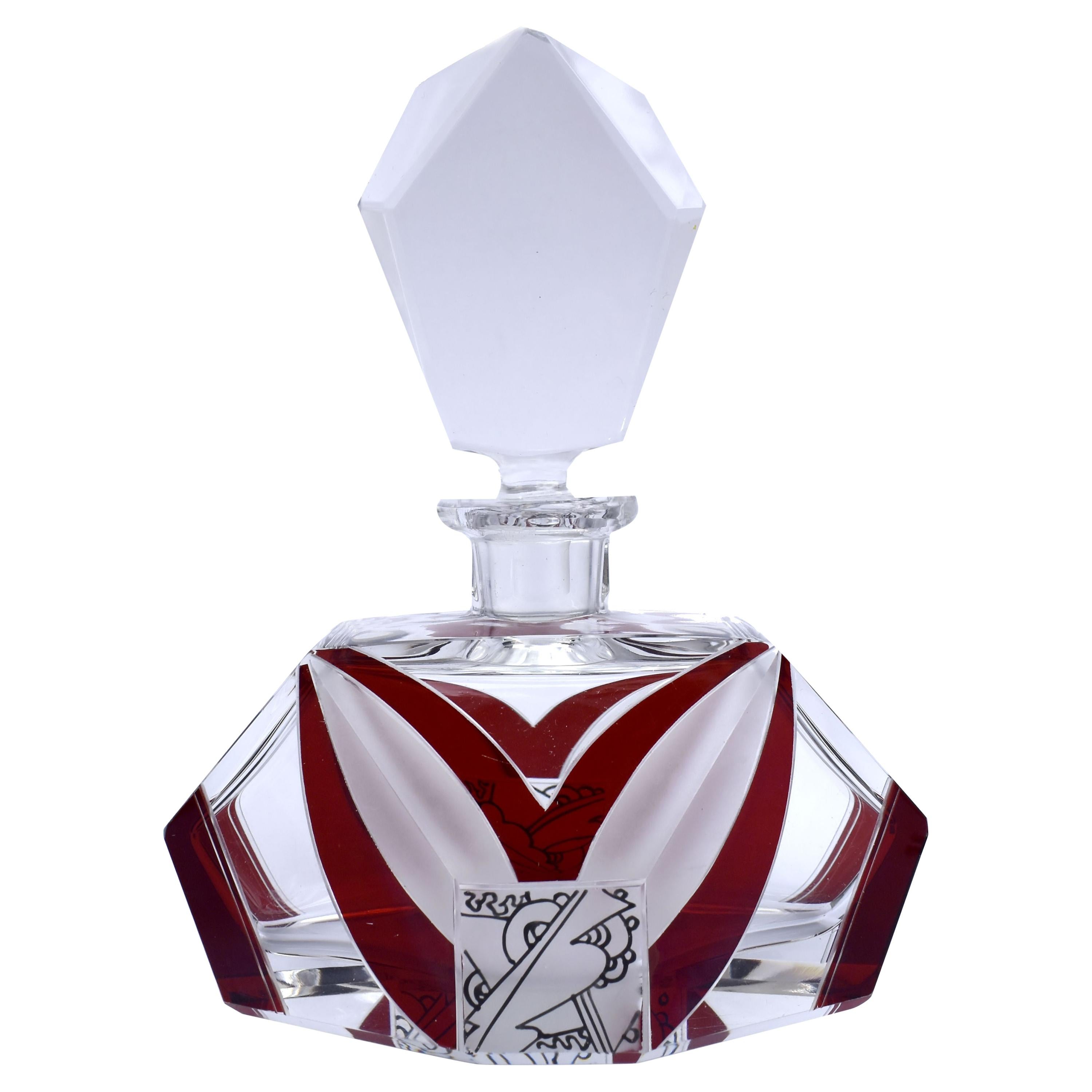 Art Deco Huge Perfume Bottle by Karl Palda, c1930