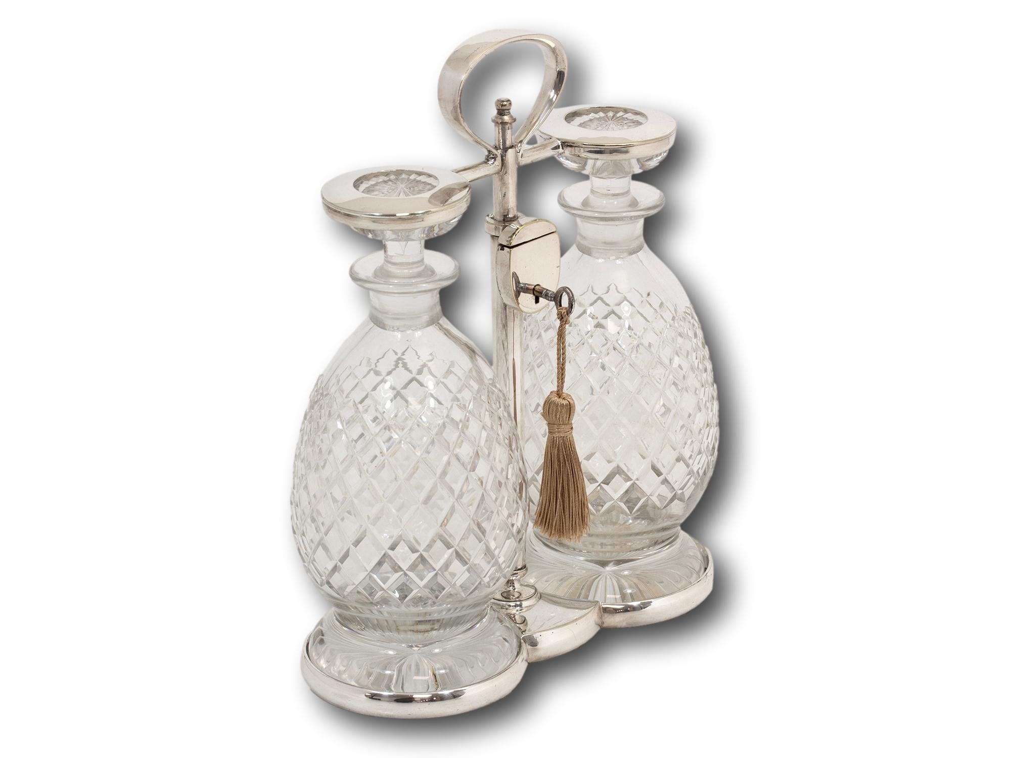 English Art Deco Hukin and Heath Tantalus For Sale