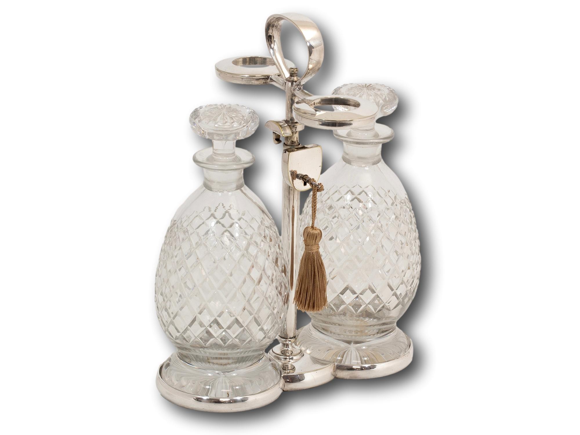 Art Deco Hukin and Heath Tantalus For Sale 2
