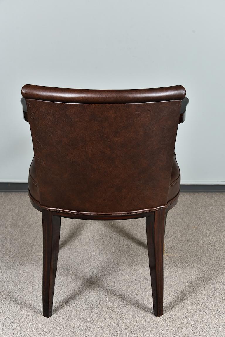 Art Deco Hungarian Office Chair in Walnut For Sale 5