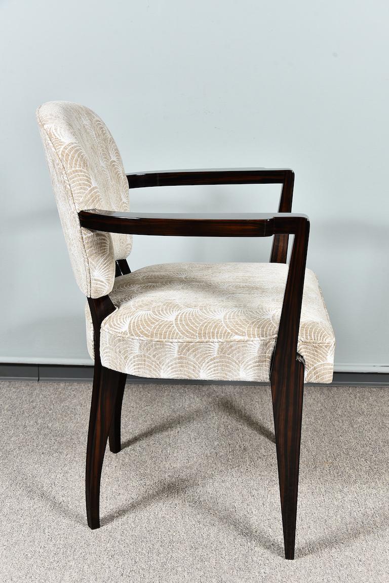 Art Deco Hungarian Office Chair in Walnut with Armrests 1