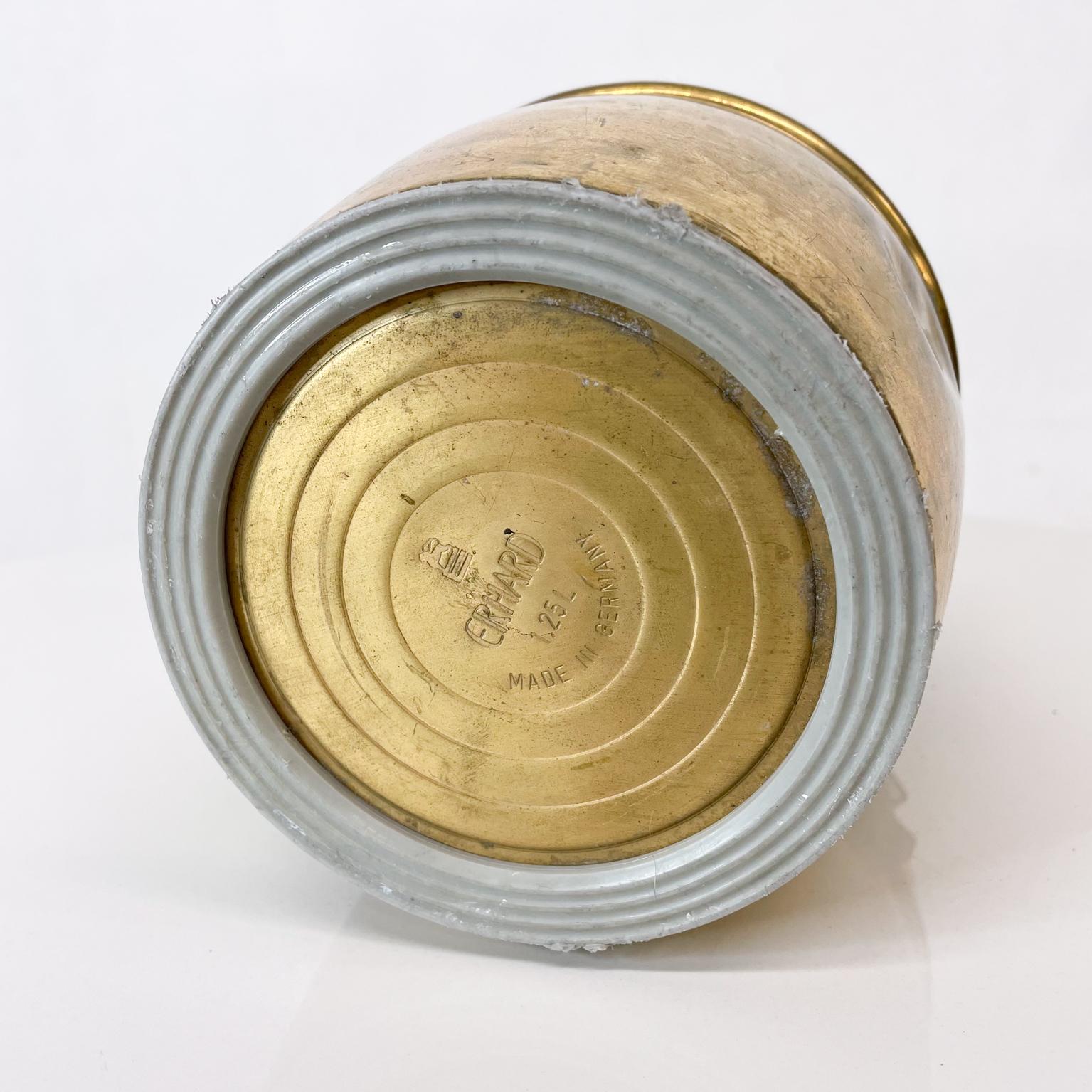 Art Deco Ice Bucket Vintage Erhard Barware Gold & Black Made in Germany, 1940s 6
