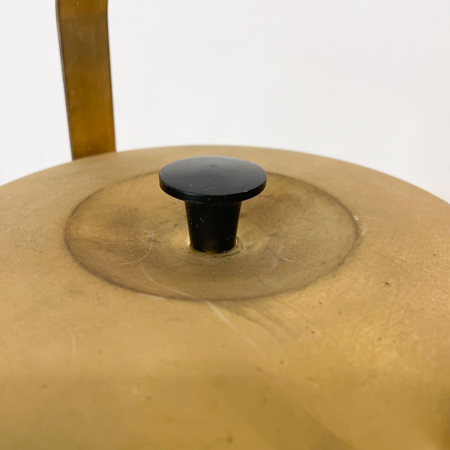 Mid-20th Century Art Deco Ice Bucket Vintage Erhard Barware Gold & Black Made in Germany, 1940s
