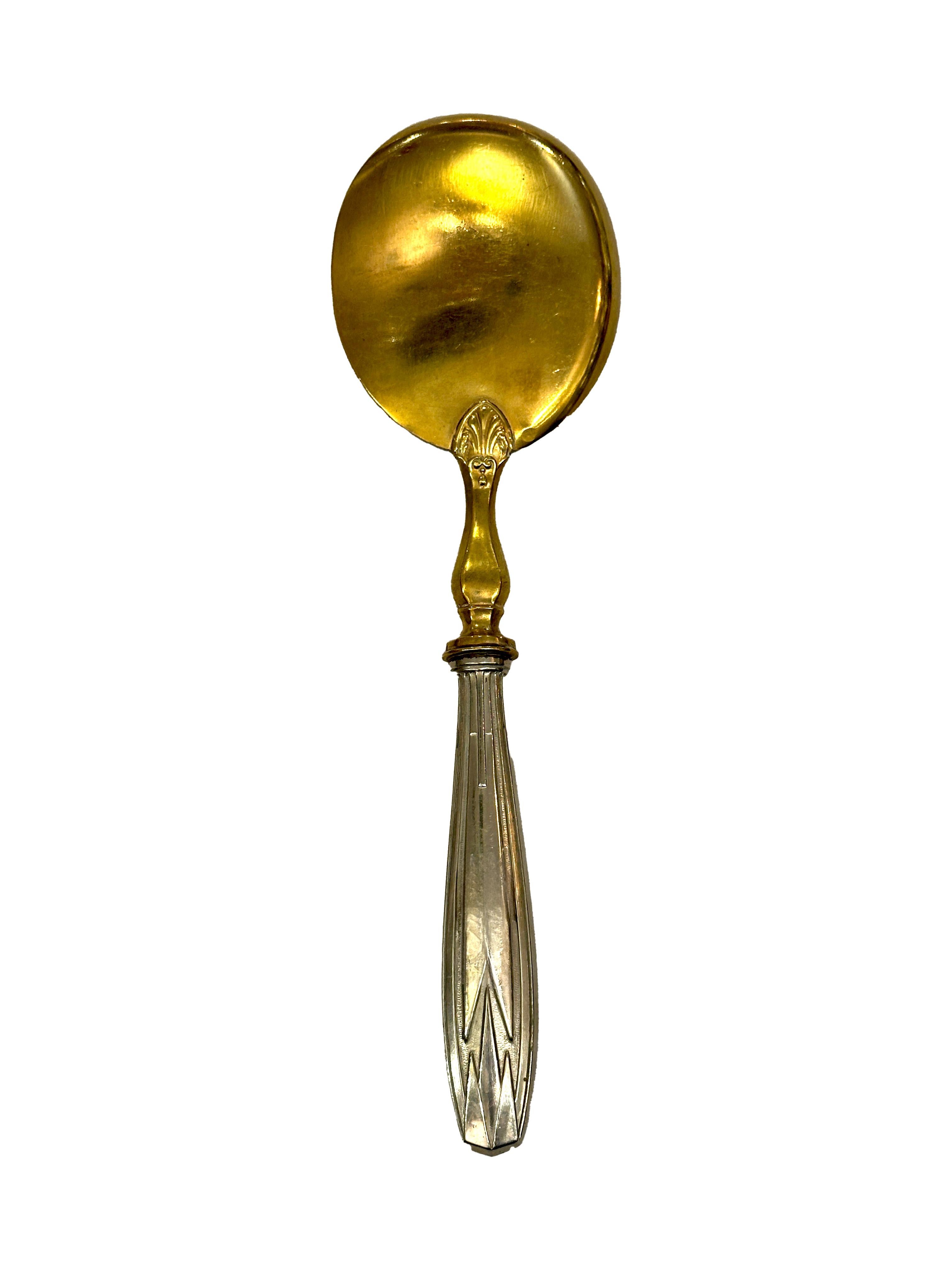 ART DECO Ice Cream Service in Silver-Plated and Gold-Plated Metal 2
