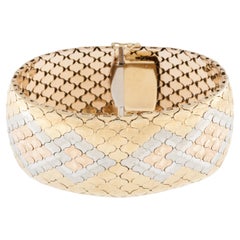 Brazalete Art Déco Icónico Oro Triple 18kt
