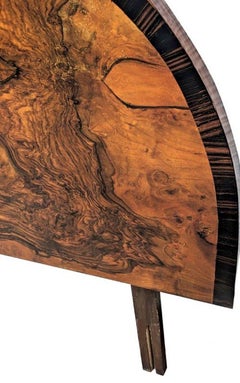 Art Deco Iconic Double Bed In A Fabulous Half Circle, English, c1930