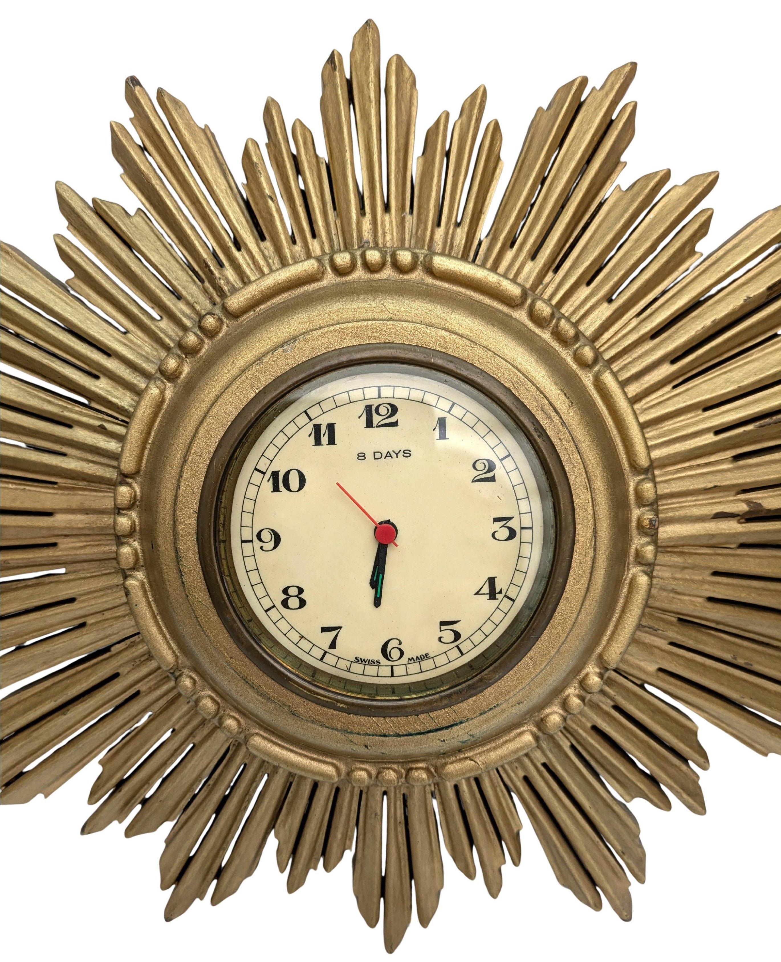 Horloge murale emblématique Art déco, par Smiths Clock Makers, Angleterre, vers 1930 en vente 2