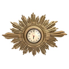 Vintage Art Deco Iconic Star Burst Wall Clock, By Smiths Clock Makers, England, c1930