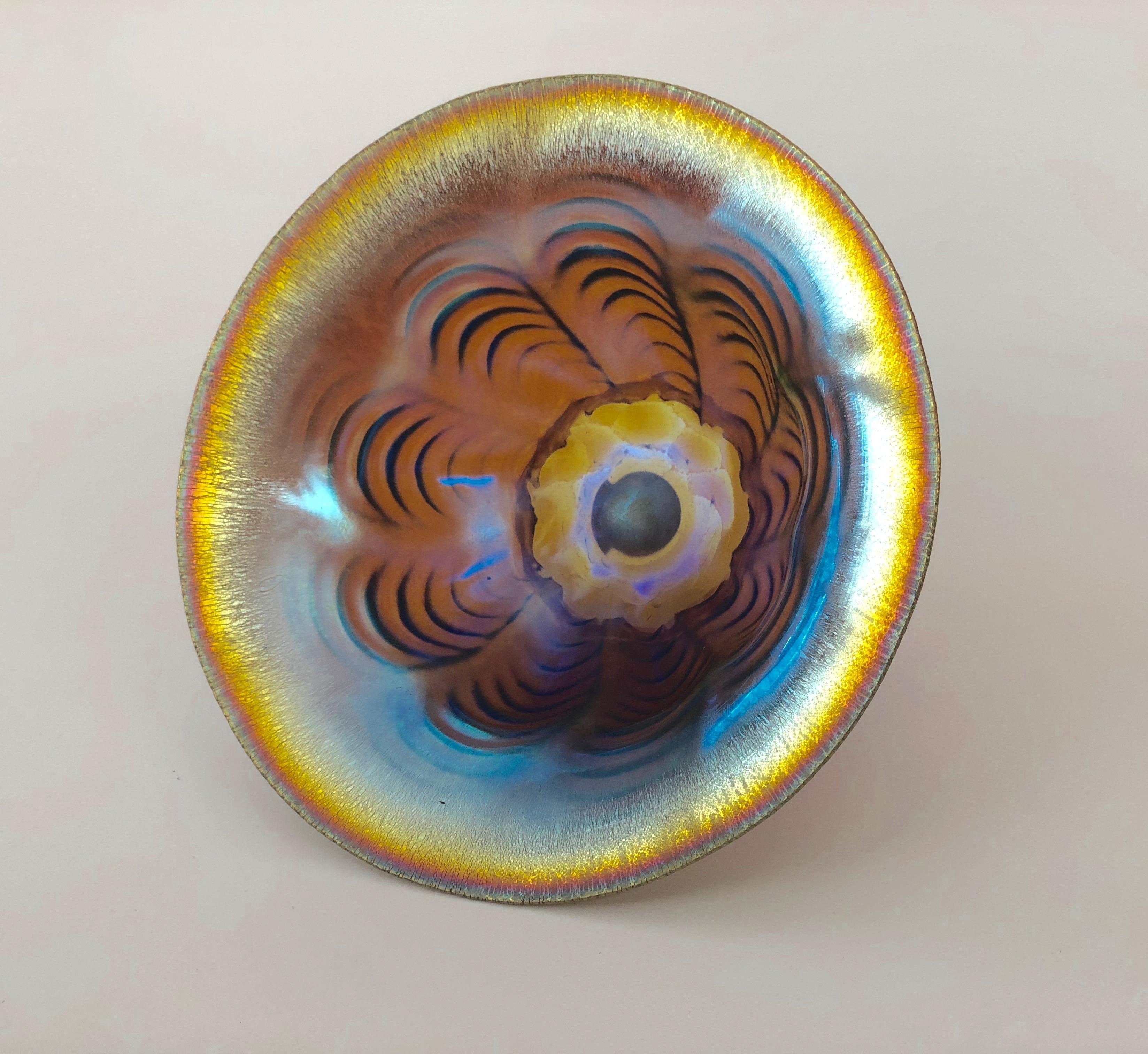 German Art Deco, Ikora Glass Bowl 1925 by WMF For Sale