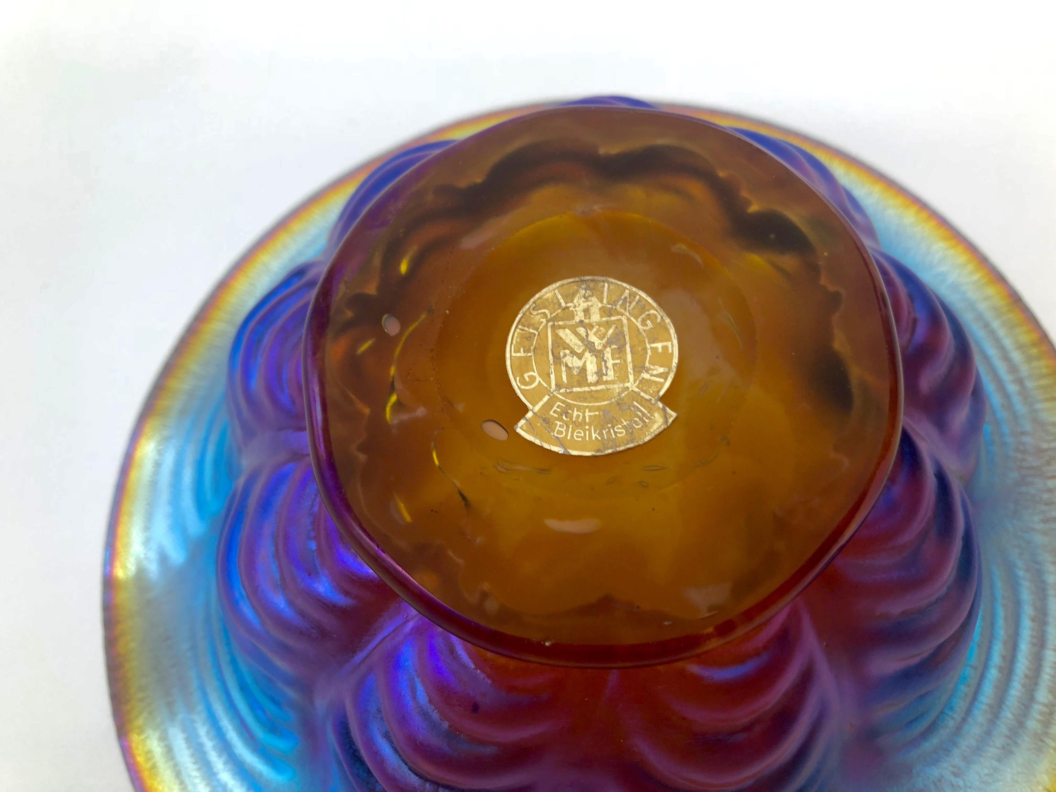 Art Deco, Ikora Glass Bowl 1925 by WMF For Sale 2