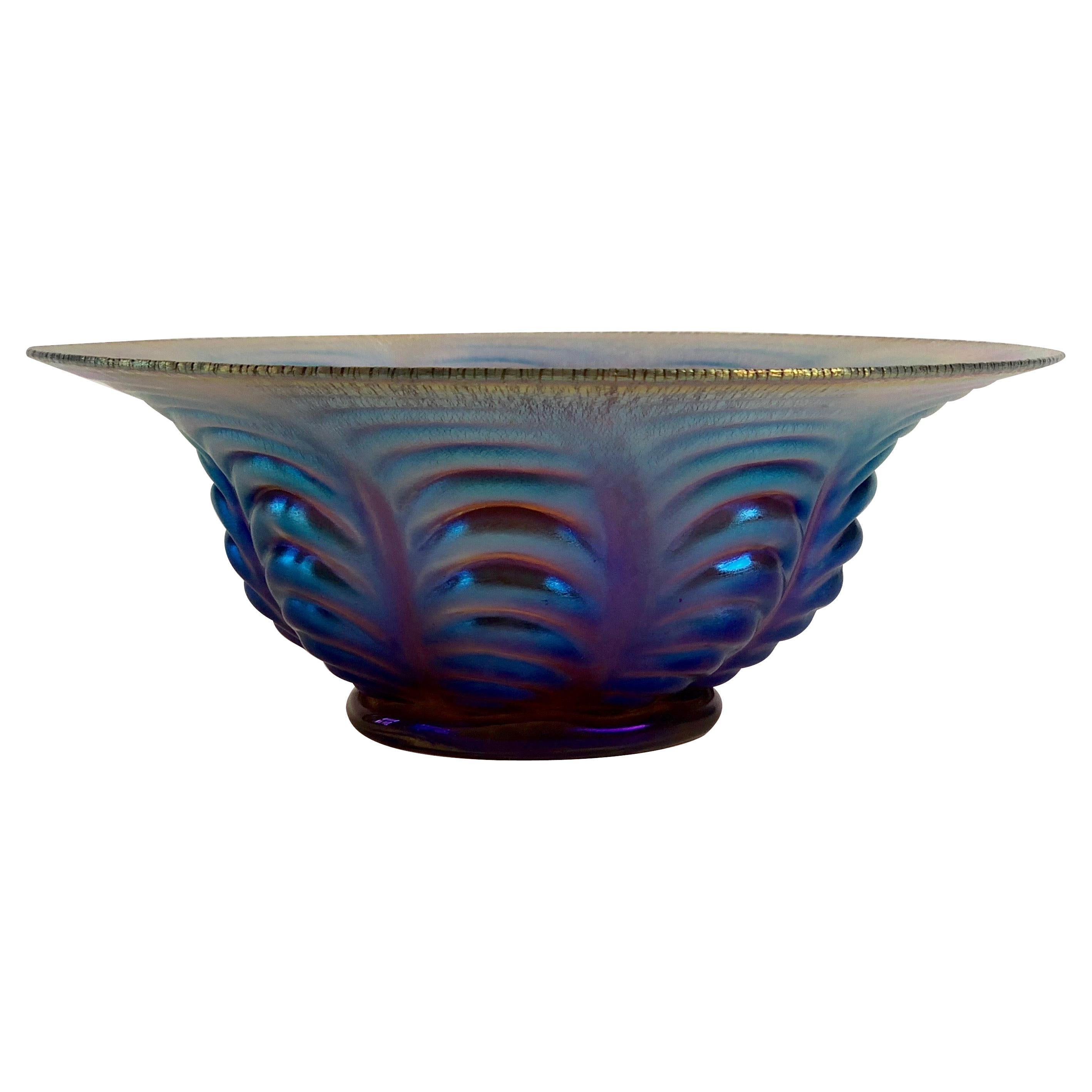 Art Deco, Ikora Glass Bowl 1925 by WMF For Sale