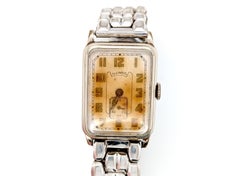 Art Deco Illinois Mens Wrist Watch Manual Antique Vintage Original 1940's