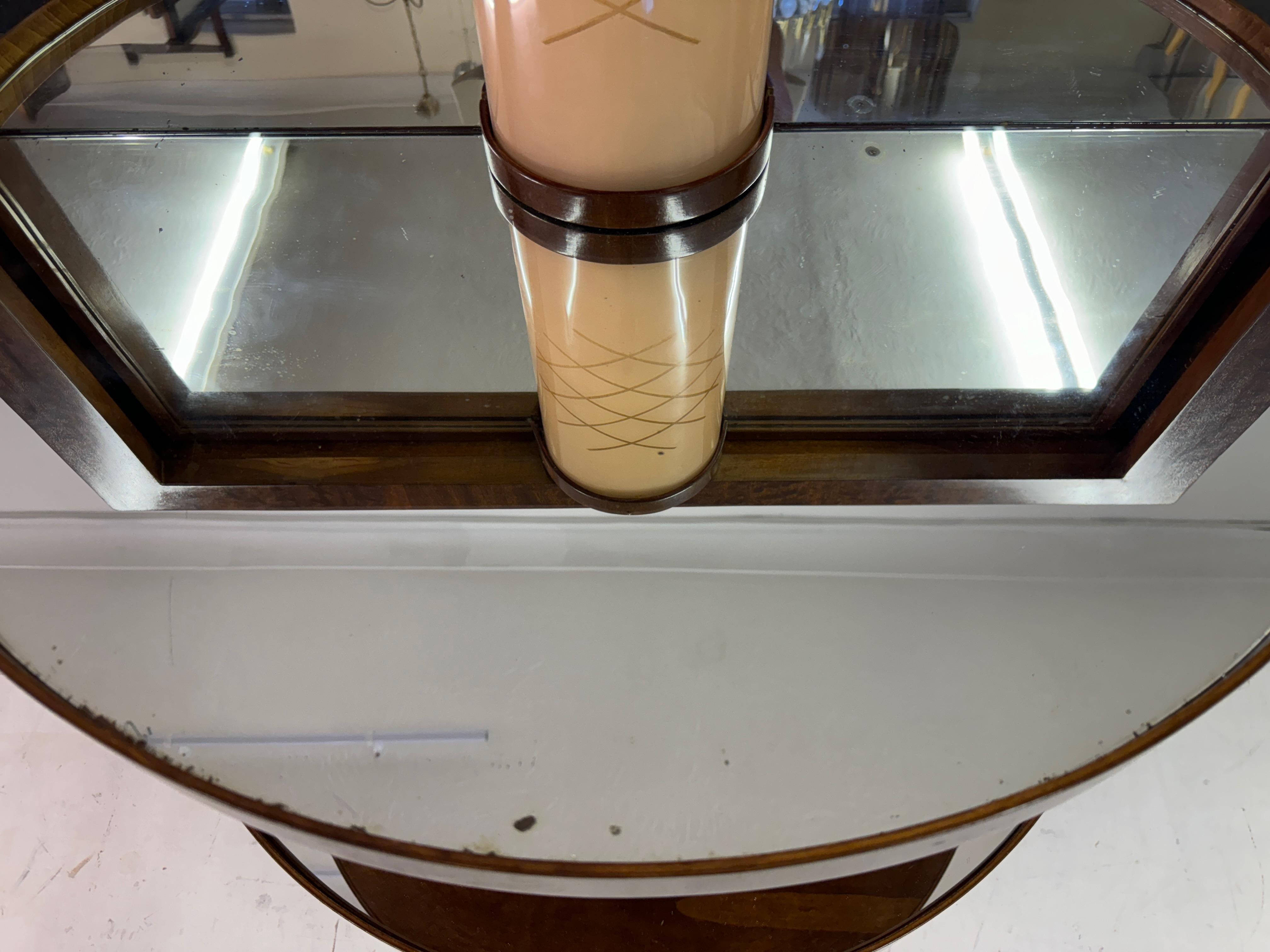 Early and Rare Illuminated Cocktail Cabinet with Eggshell Front by Aldo Tura For Sale 5
