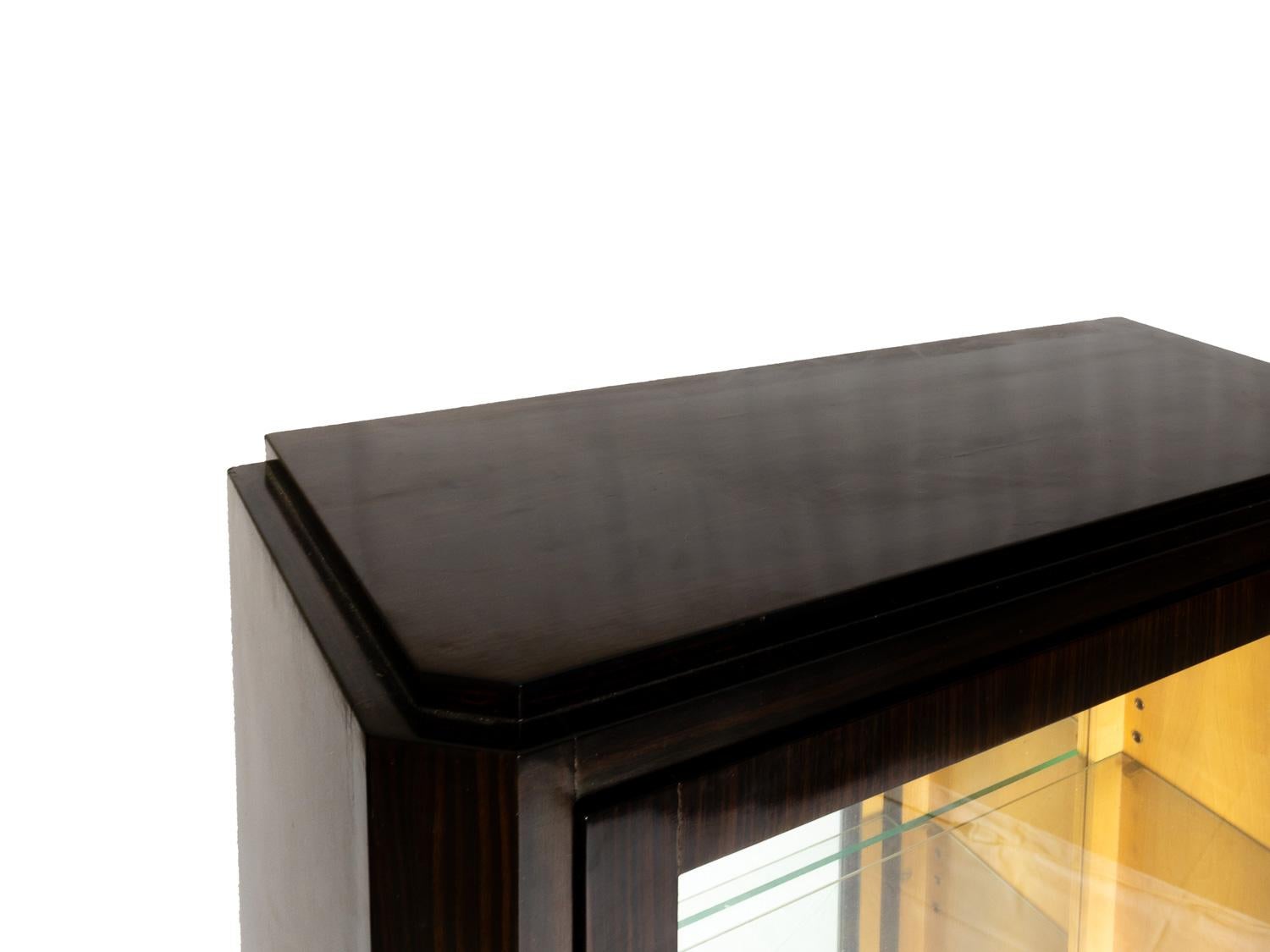 Vitrina iluminada Art Déco, 1920, Francia Art Decó en venta